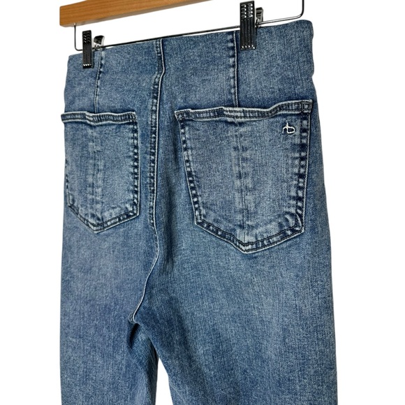 rag & bone | Nina High Rise Pull On Jean in Pearl Small - Picture 4 of 8
